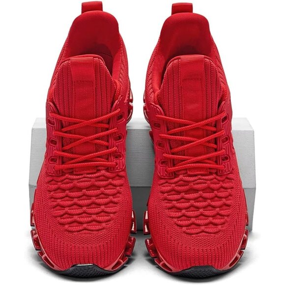 Men\'s Red Casual Fashion Comfortable Non Slip Sport Trainer Athletic Shoes main image 6